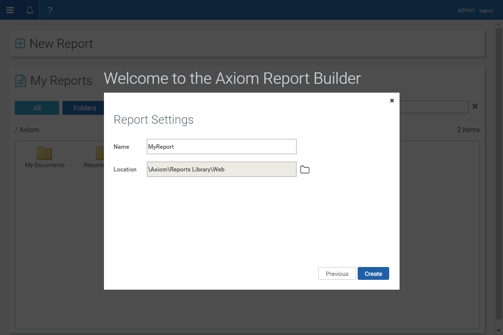 Create and view web reports