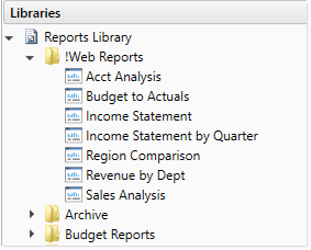 Create and view web reports