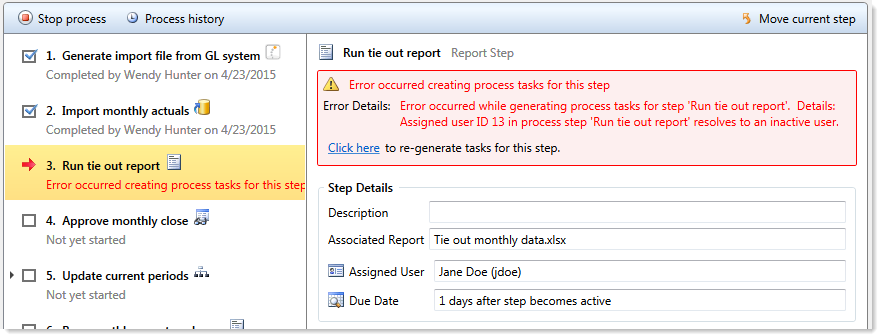 Fixing common process issues