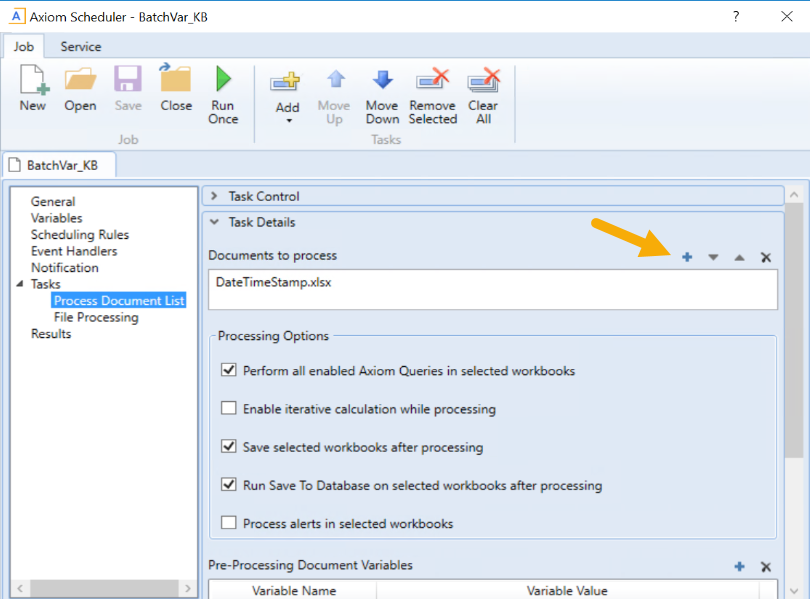 Setting a batch variable for use with Scheduler without using batch ...