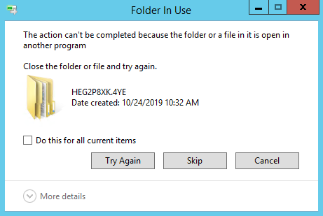Cannot start application error