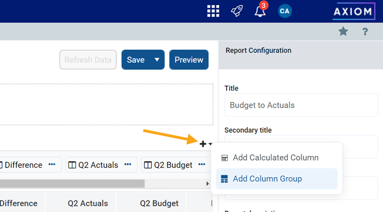 Creating new web reports