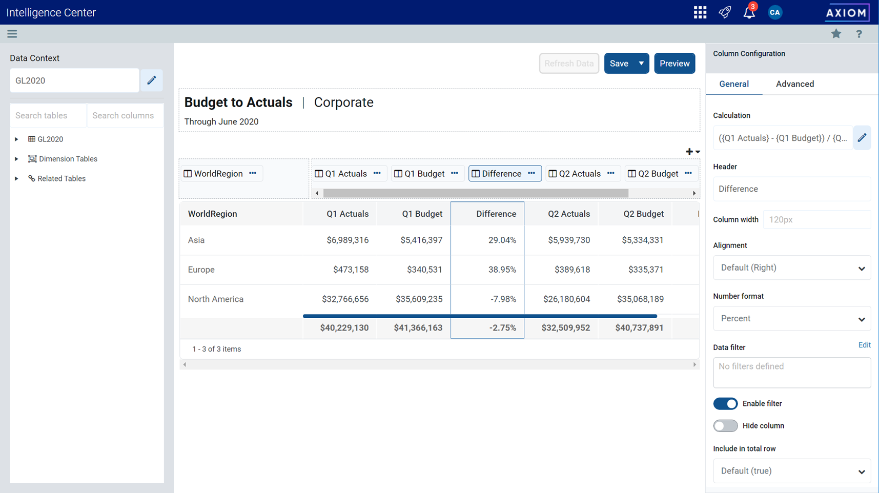 Creating new web reports