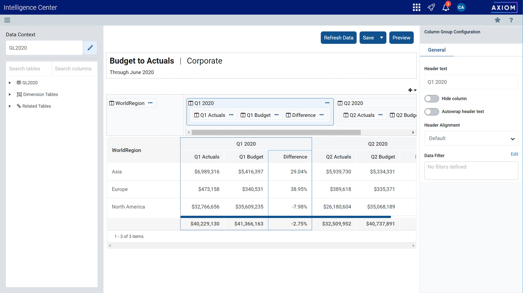 Creating new web reports