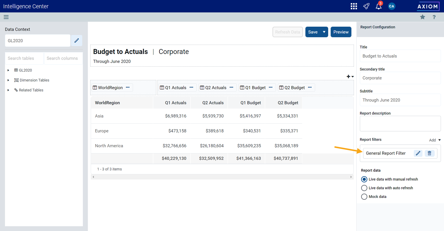 Creating new web reports
