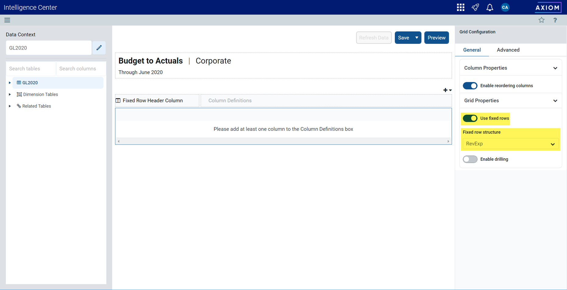 Creating new web reports