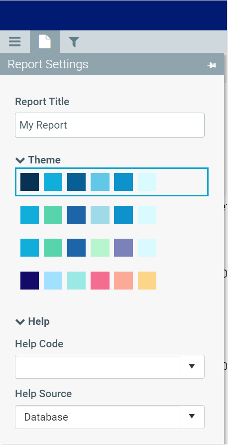 Using the visualization report editor