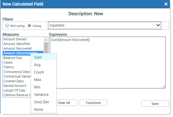 Add calculated fields to a report