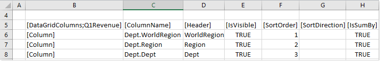 Data Grid component for Axiom forms