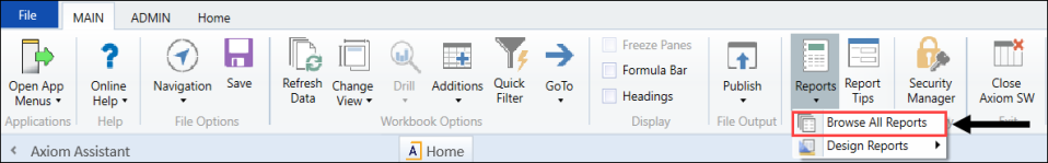 Browse the Report Library