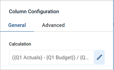 Adding data columns and calculated columns to a web report