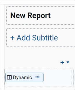 Using Column List report parameters