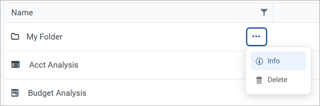 Target Intelligence Folder Managing folders in the Intelligence Center